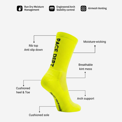Pace Performance Socks | Neon
